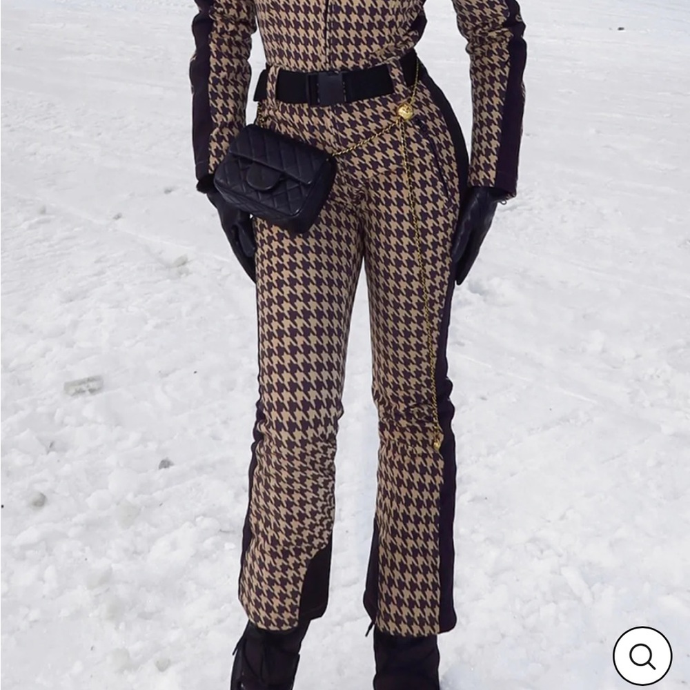 Stylish Houndstooth Ski & Snow Jacket